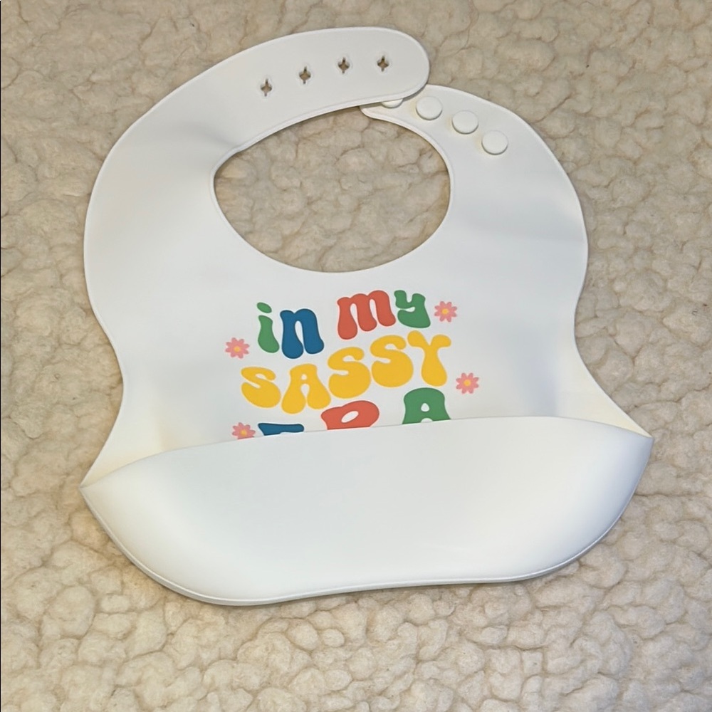 Colorful Silicone Baby Bib ya